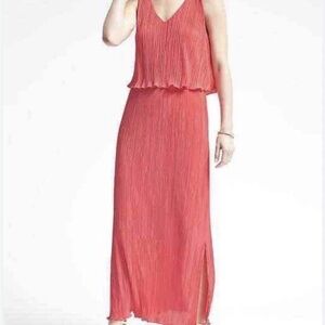Banana Republic Elegant Coral Maxi Dress